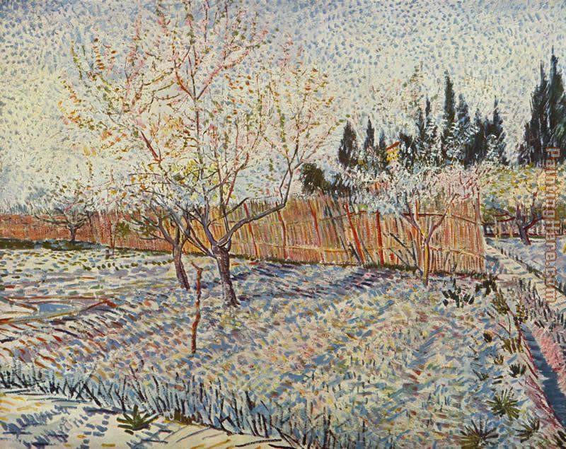 field on winter painting - Vincent van Gogh field on winter art painting